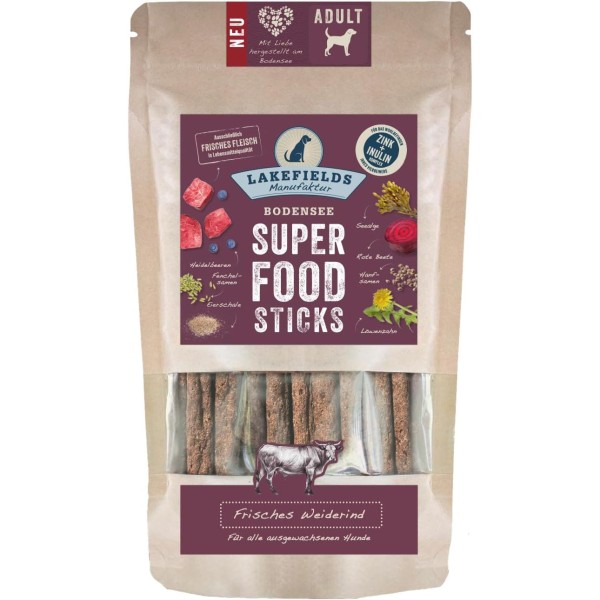 LAKEFIELDS SUPERFOOD Premium STICKS vom Rind 130g