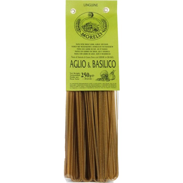 MORELLI - Tagliatelle mit Knoblauch & Basilikum 250 g